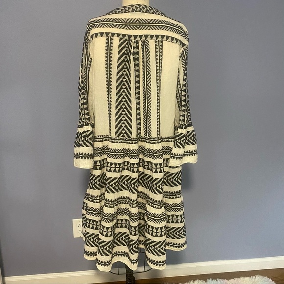 Devotion Twins Ella Black & White Embroidered Tunic Dress Mini M - Picture 10 of 12